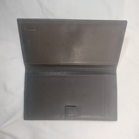 Coach Checkbook, Brown logo - Picture 4 of 8